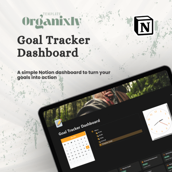 ✅ Goal Tracker Dashboard – Take Control of Your Goals